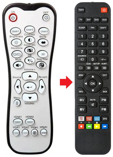 Telecomando adatto per optoma - telecomando,